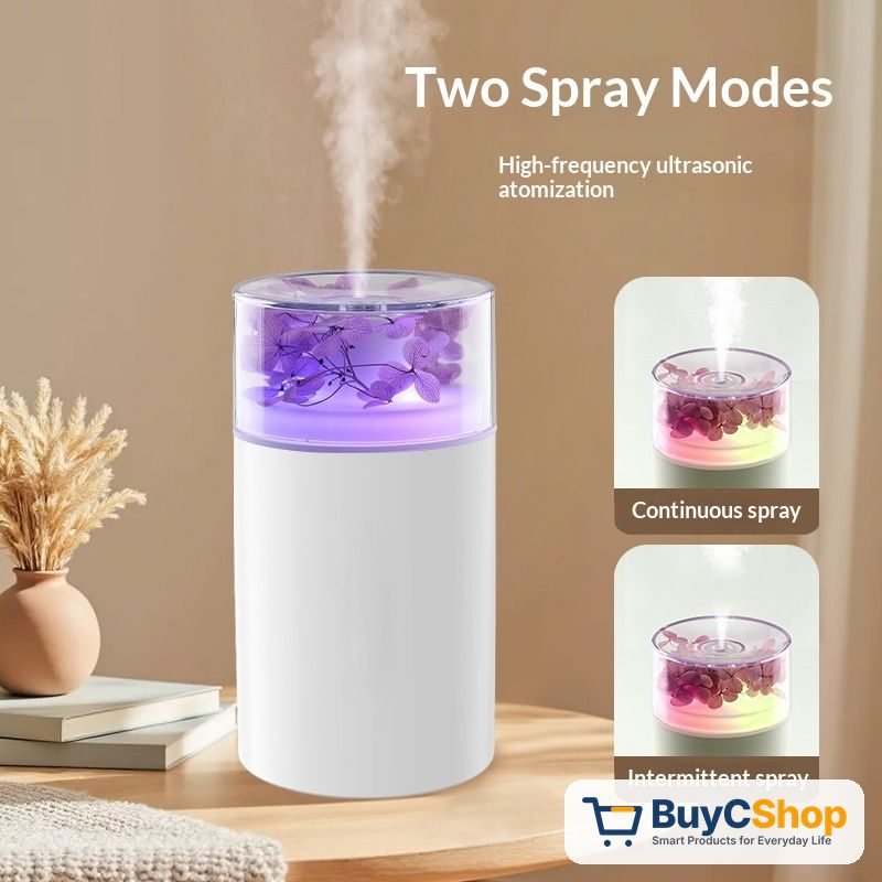 Preserved Flower Mini Humidifier with LED Light
