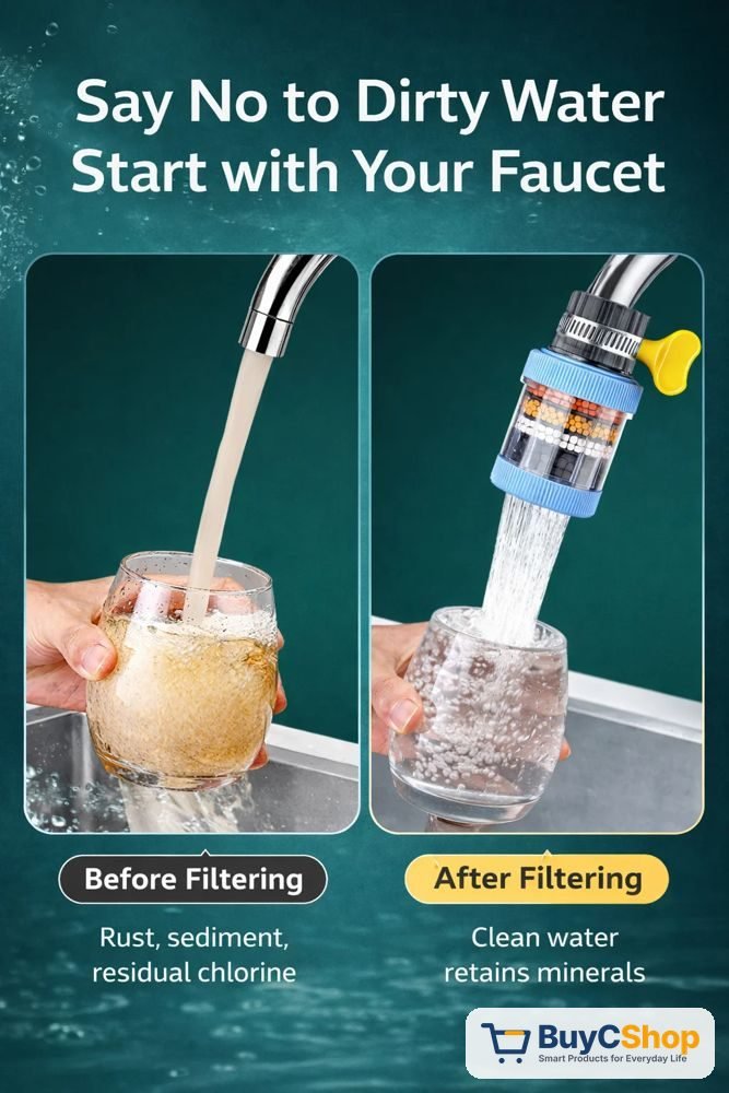 Flexible Faucet Extender with Filter, 360° Bendable - photo 5